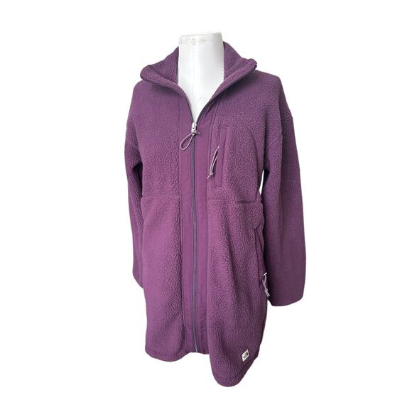 The North Face Women's Cragmont Long Fleece Jacket Burgundy Sz S Gorpcore - Picture 3 of 11